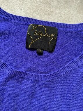 Valentine K Cashmere Crew with Elbow Patch Detail